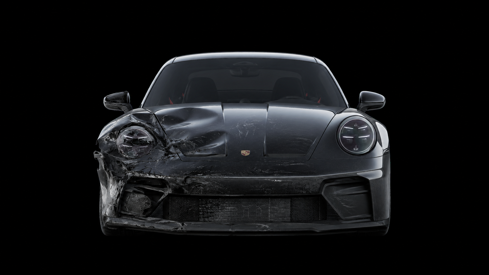 Porsche 911 Turbo S after repair