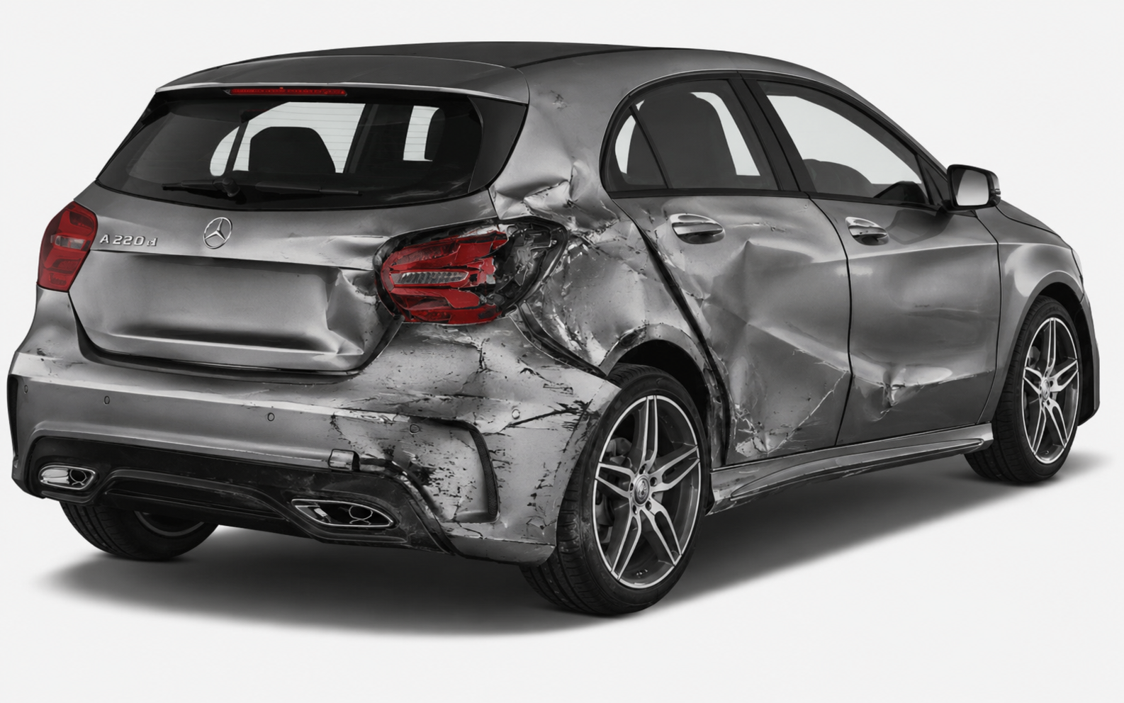 Mercedes CLA before repair